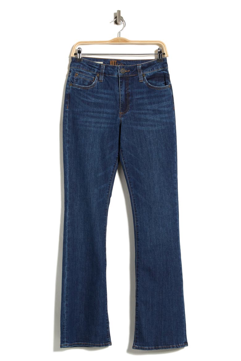 Nicole High Waist Bootcut Jeans, Main, color, BANEBERRY W/