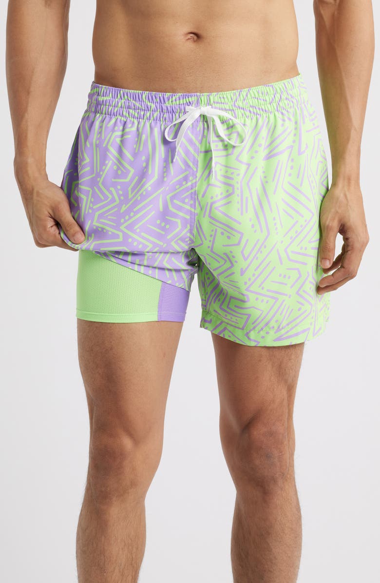 Chubbies The Pangeas 5.5-Inch Classic Lined Swim Trunks, Alternate, color, 