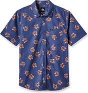 Quiksilver Wailua Classic Fit Floral Short Sleeve Button-Up Shirt