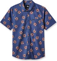 Quiksilver Wailua Classic Fit Floral Short Sleeve Button-Up Shirt