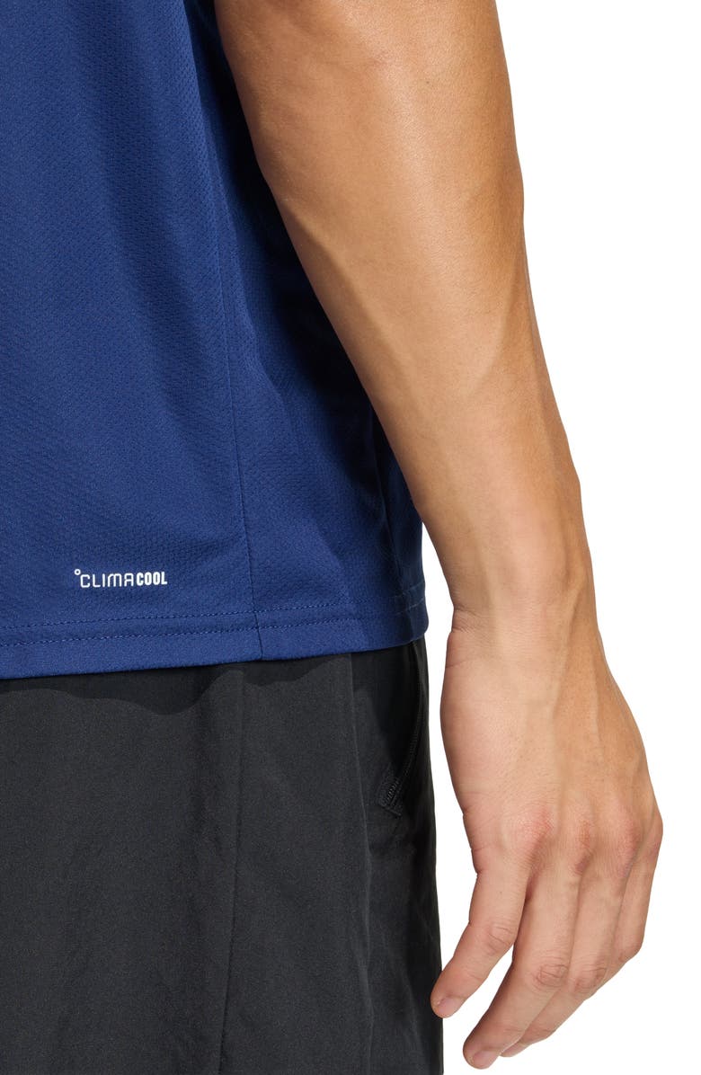 adidas Essentials Crewneck T-Shirt, Alternate, color, Dark Blue