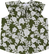 SUGARLIPS Haizley Floral Print Cap Sleeve Shirt
