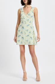 French Connection Marina Ditsy Floral Babydoll Minidress