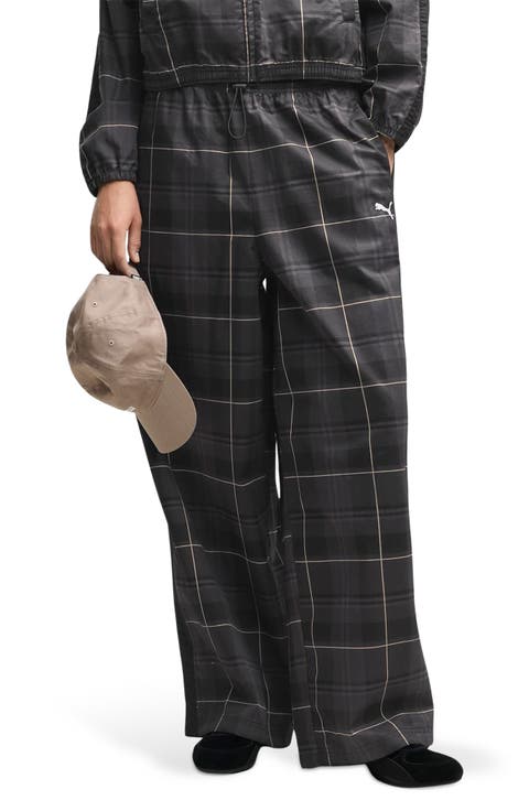 T7 Relaxed Tartan Woven Pants