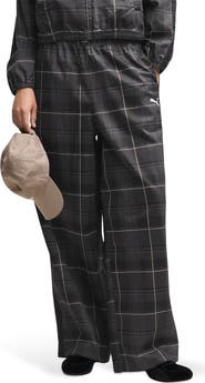 PUMA T7 Relaxed Tartan Woven Pants