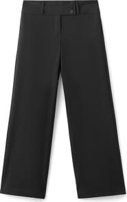 MANGO TEEN Straight Leg Suit Pants