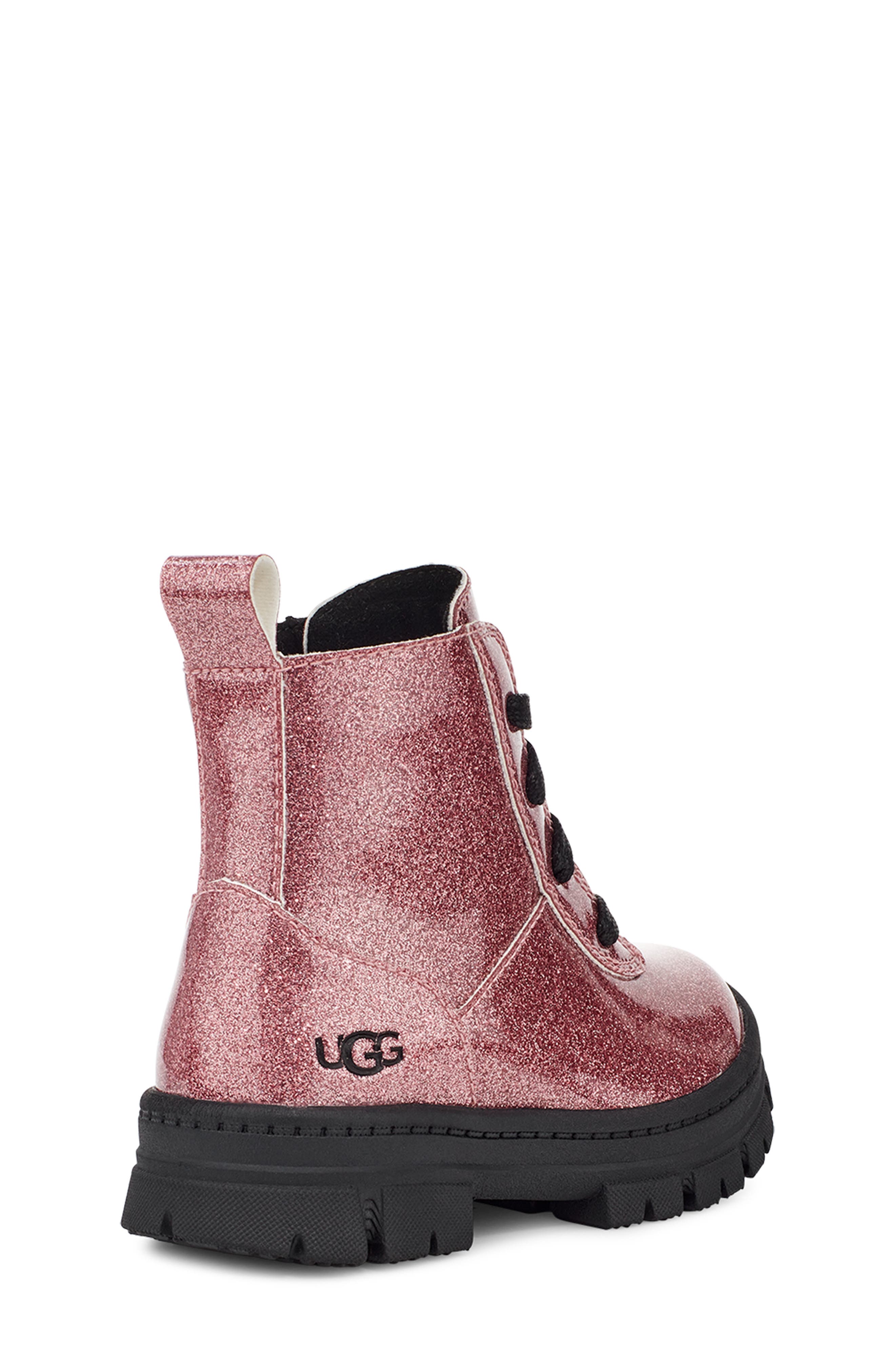 UGG<sup>®</sup> Ashton Glitter Combat Boot, Alternate, color, 