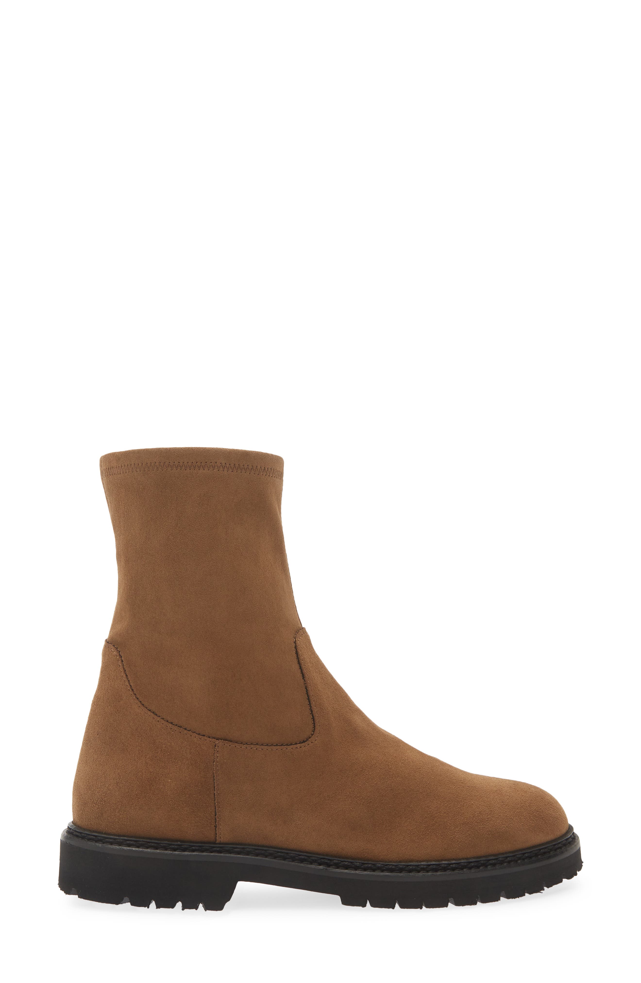 Maryann Water Resistant Leather Boot, Alternate, color, CHAMPAGNE SUEDE