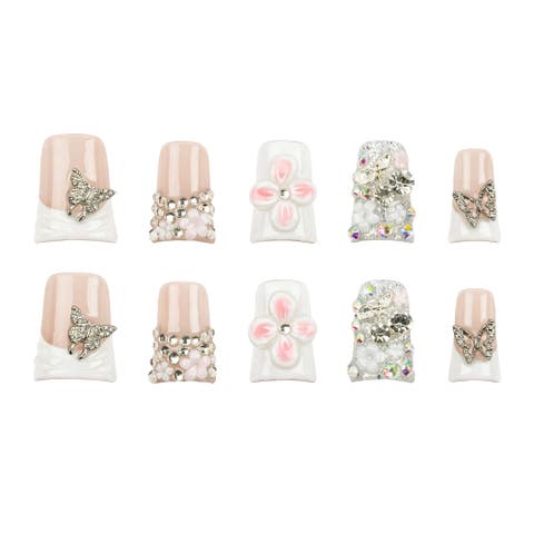 Y2k Duck Mcbling - Medium Flare Press-on Nails