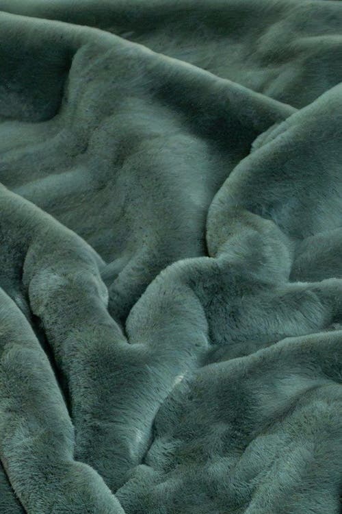Sea To Me Blankets Santa Cruz Solace Faux Fur Throw Blanket In Green