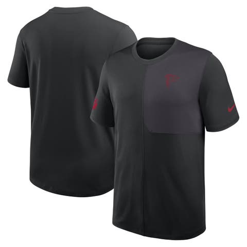 Men's Nike Black Atlanta Falcons Sideline UV Performance Coach Shirt