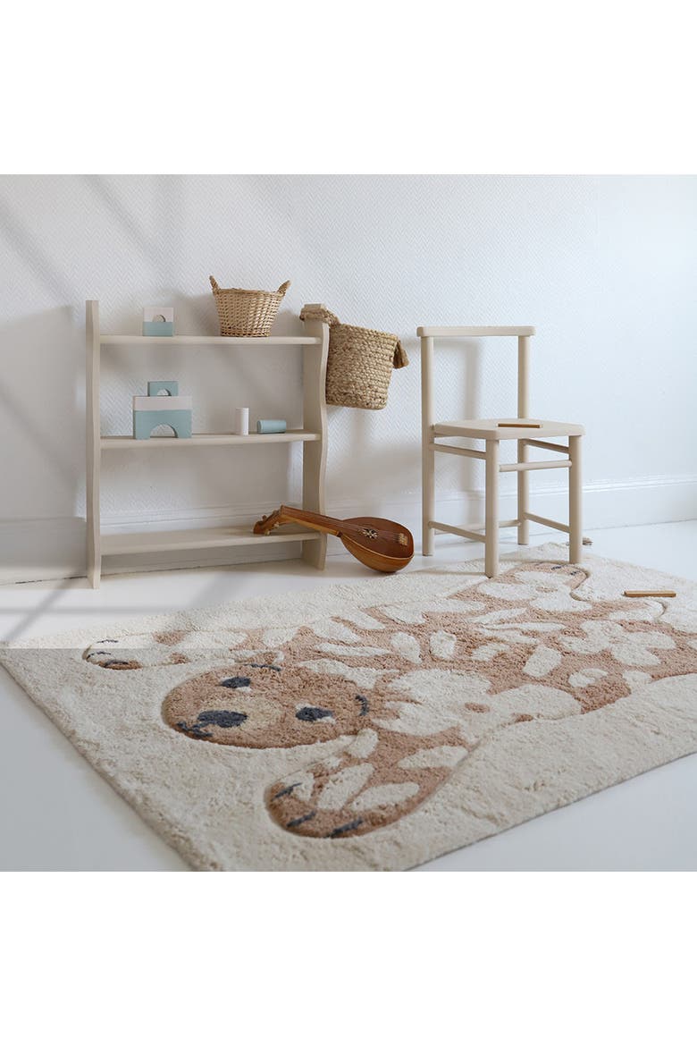 Flowerbear Rug, Alternate, color, MULTI