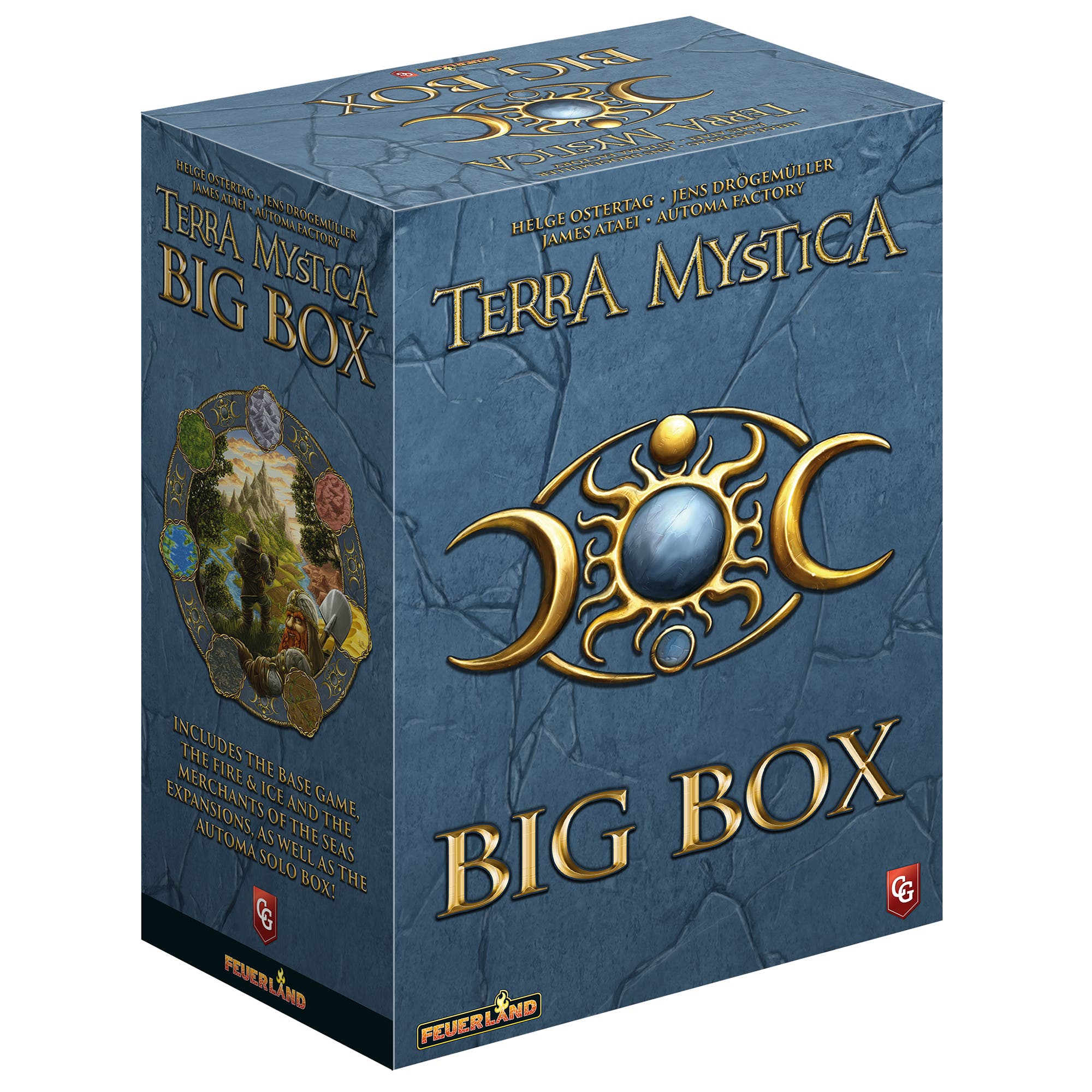 Capstone Games Terra Mystica Big Box W/ Base Game, 2 Expansions, and Solo mode in Multicolored 