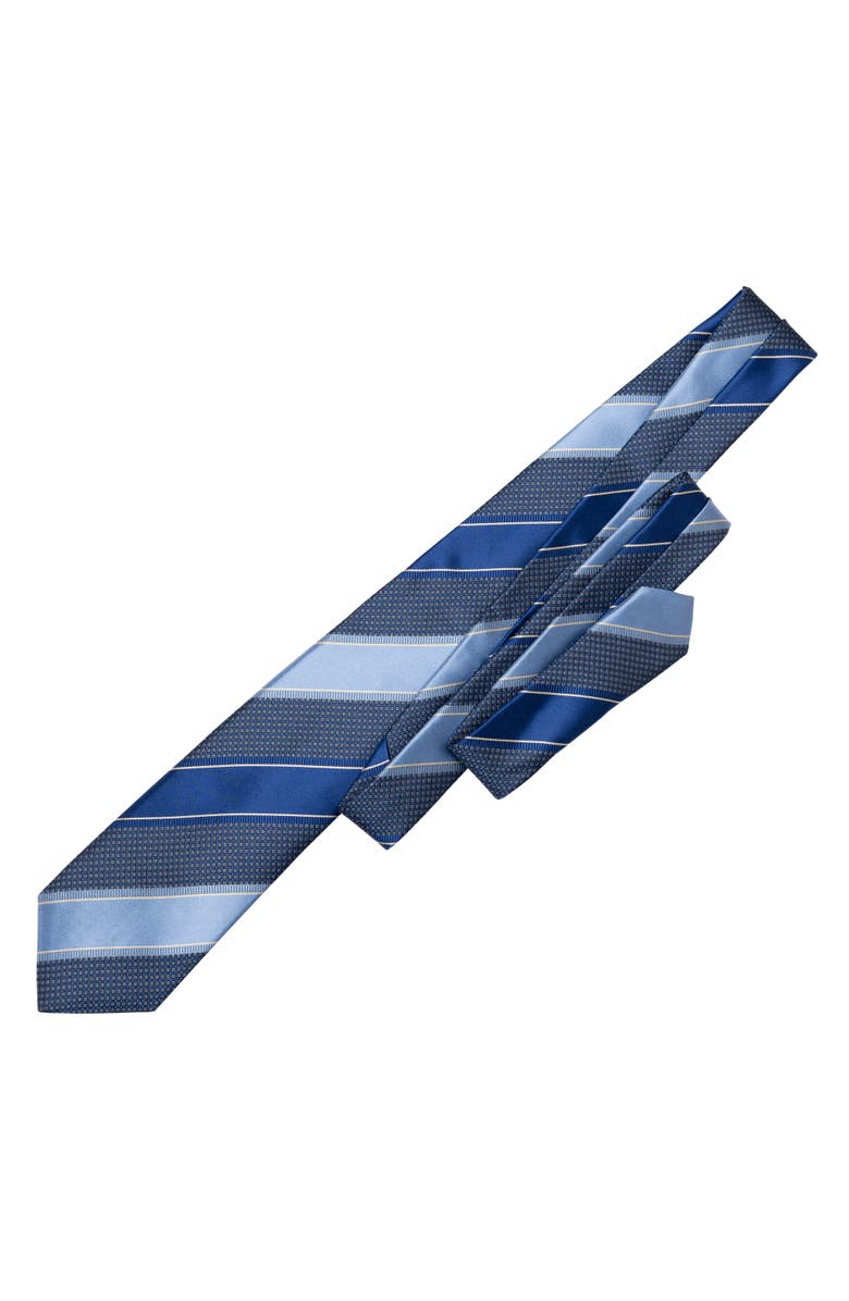 Elizabetta Ferrari - Silk Jacquard Tie for Men, Alternate, color, Blue