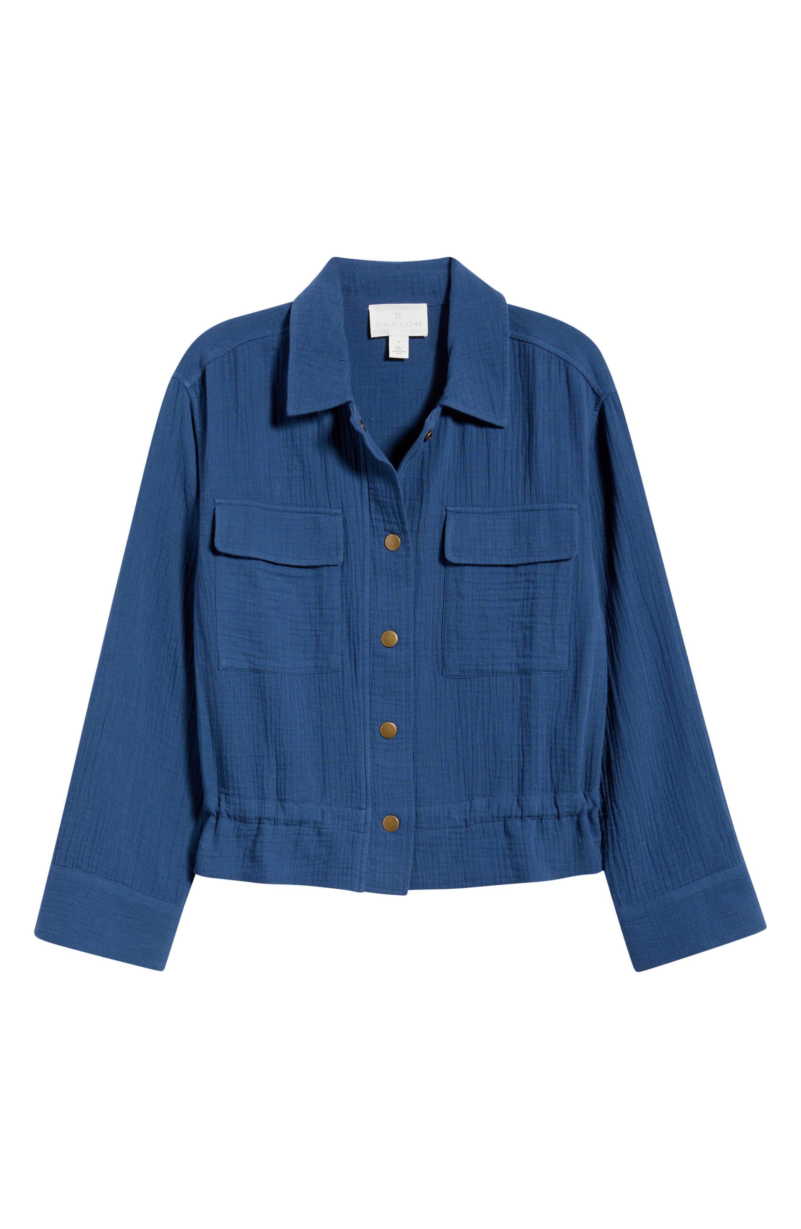 Женские Caslon® Cotton Gauze Utility Jacket — фото 7