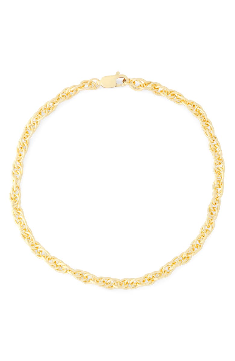 FUZION CREATIONS Men's Rope Chain Bracelet, Main, color, Yellow