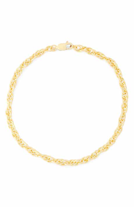 FUZION CREATIONS Men's Rope Chain Bracelet