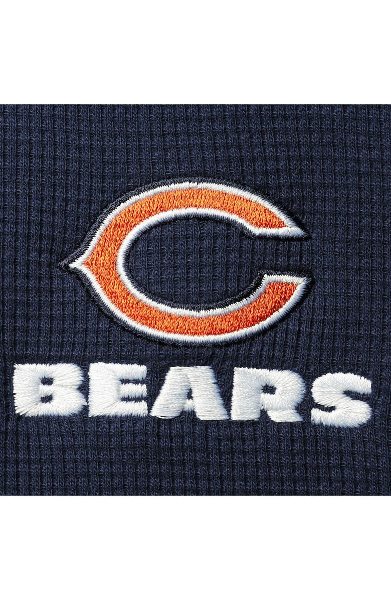 DUNBROOKE Men's Dunbrooke Navy Chicago Bears Logo Maverick Thermal Henley Long Sleeve T-Shirt, Alternate, color, Navy