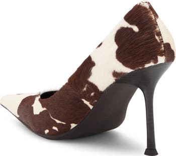 Risktake Genuine Calf Hair Pointed Toe Pump