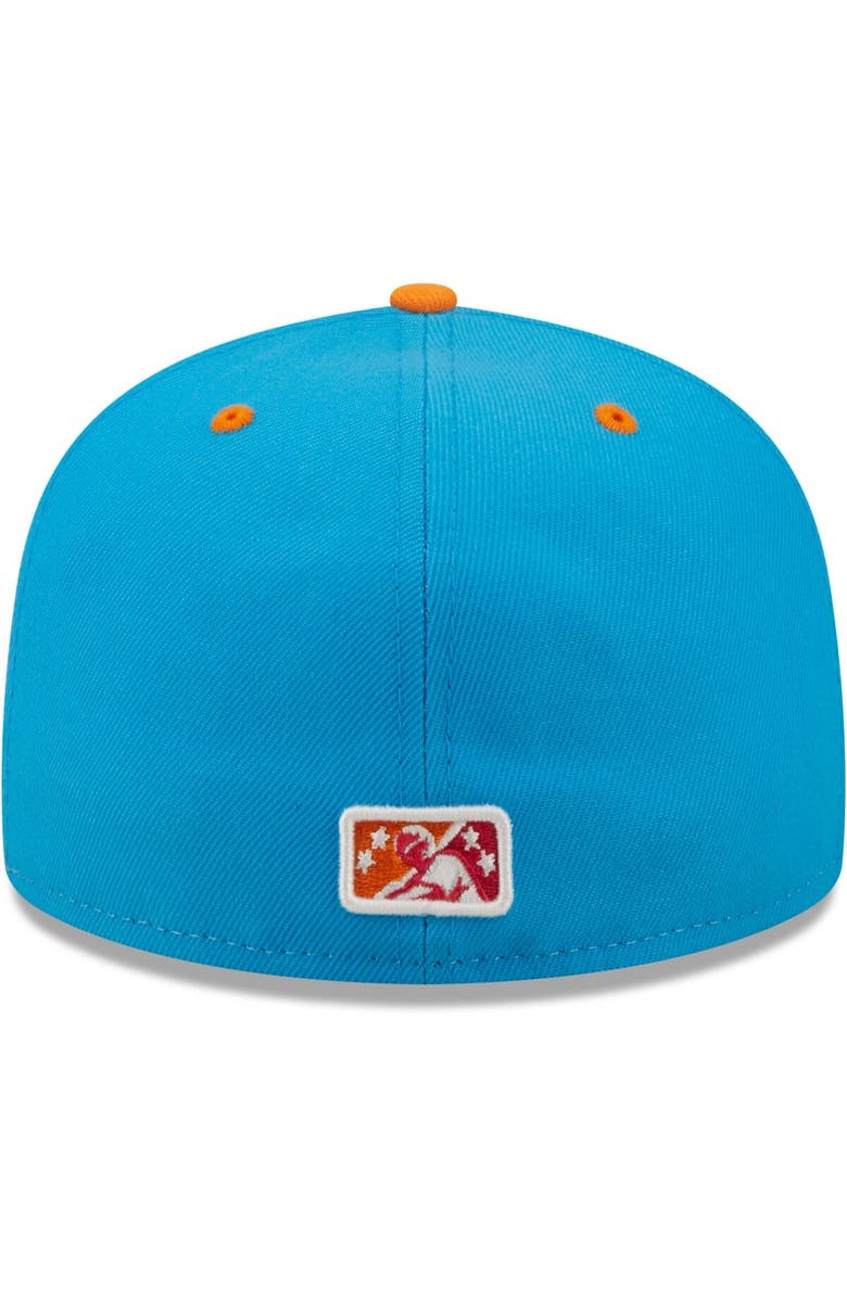 New Era Men's New Era White/Coral Pescados de Carolina Copa De La Diversion 59FIFTY Fitted Hat, Alternate, color, White