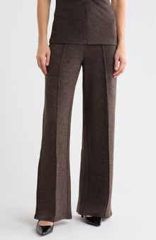 Front Seam Wide Leg Pants