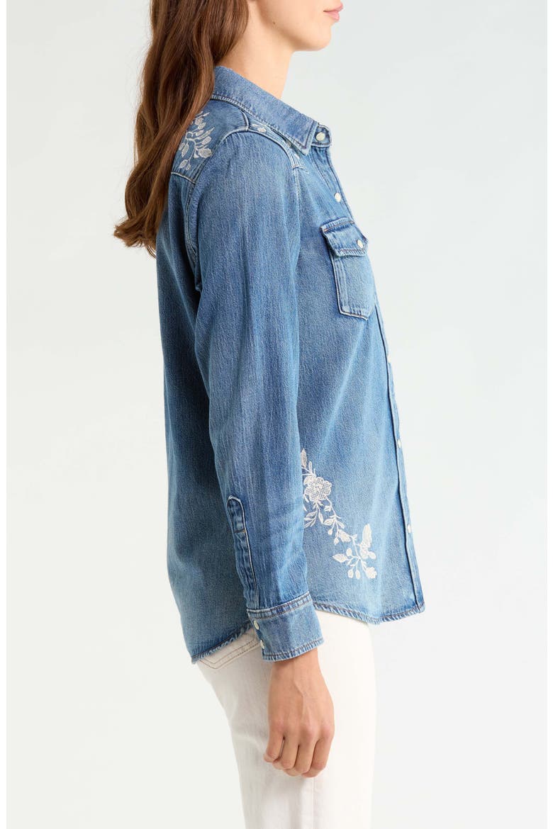 Embroidered Denim Shirt, Alternate, color, SHOCKING SURPRISE WASH