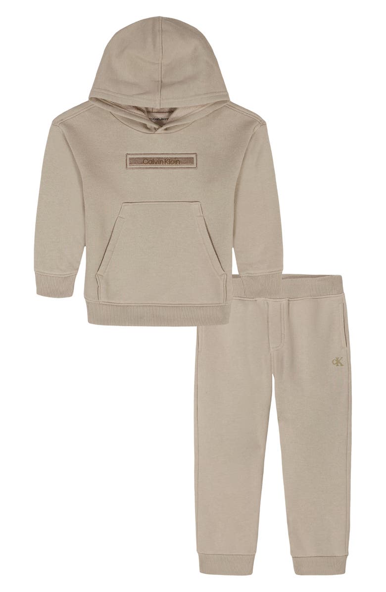 Calvin Klein Kids' Hoodie & Jogger Set, Main, color, Taupe