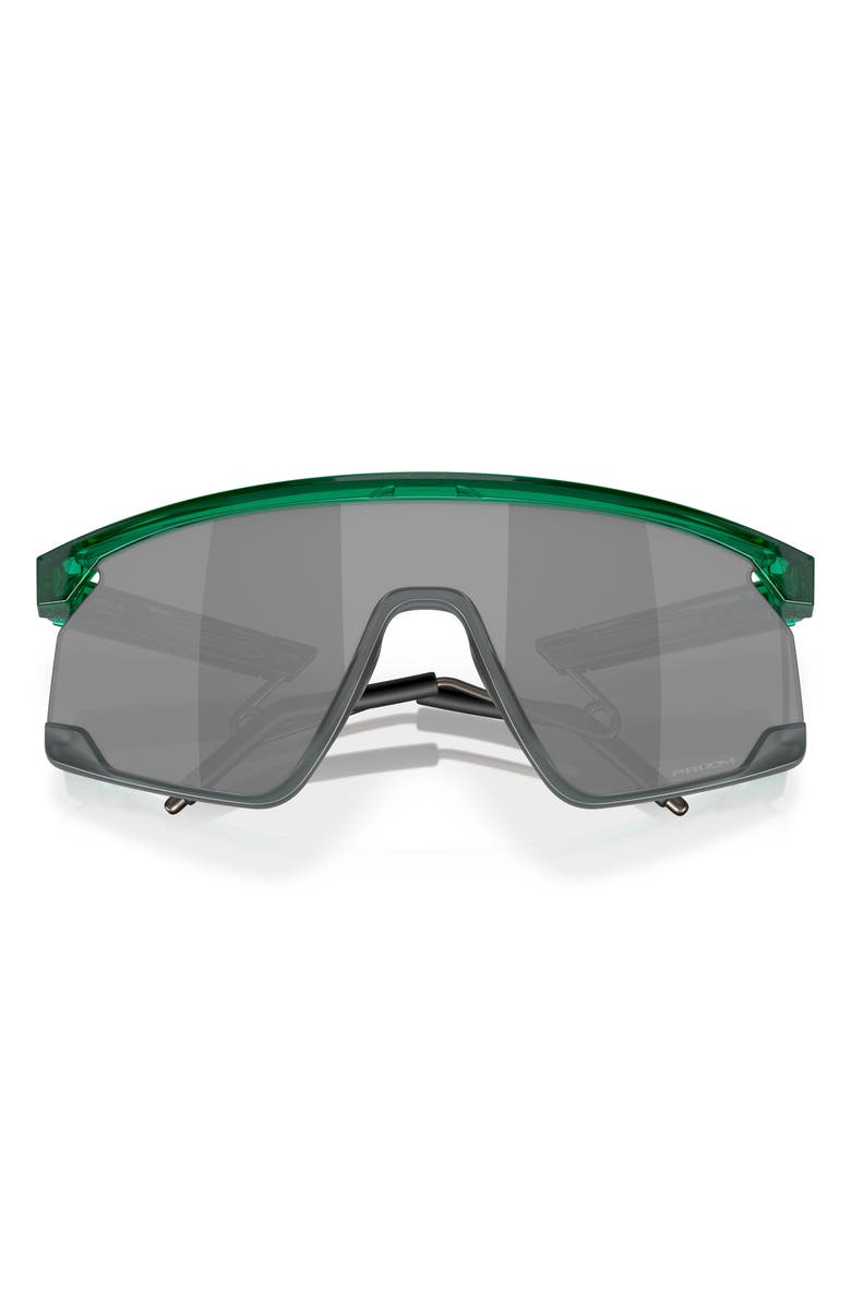 Oakley BXTR 39mm Polarized Rectangular Sunglasses, Alternate, color, Black