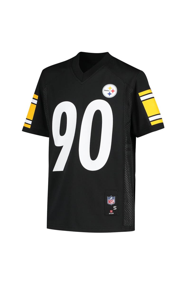 Outerstuff Youth T.J. Watt Black Pittsburgh Steelers Replica Player Jersey, Alternate, color, Black
