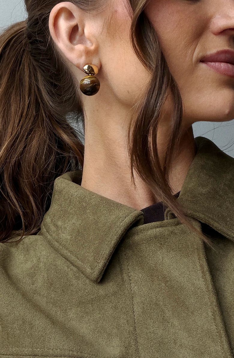 BaubleBar Nat Stud Earrings, Alternate, color, Gold