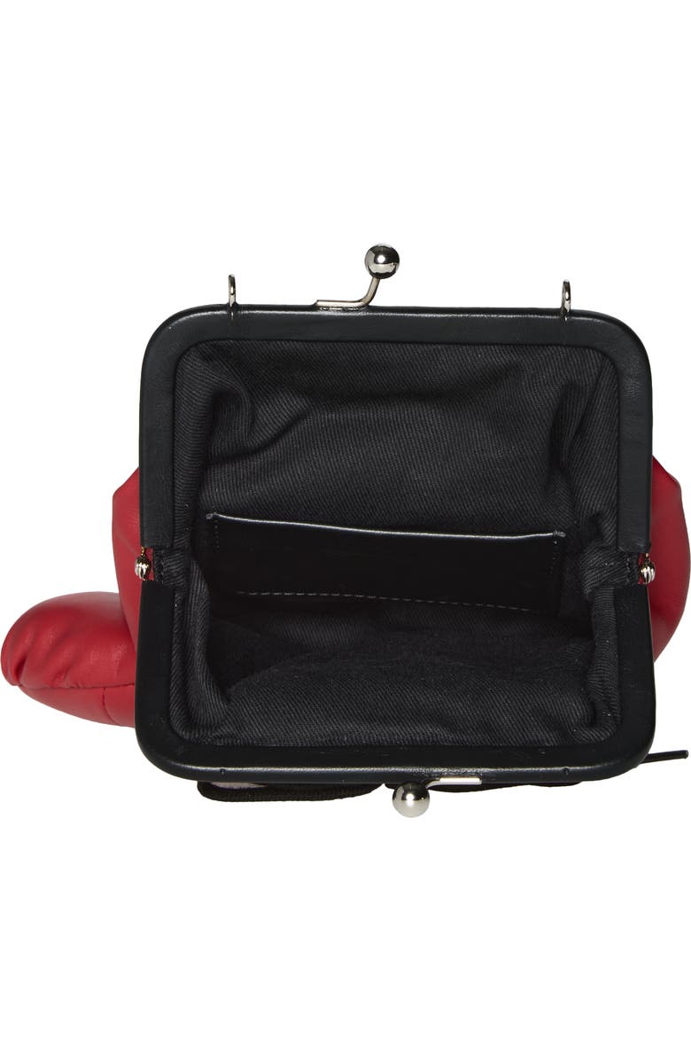 Moschino Boxing Glove Crossbody Bag, Alternate, color, Red 50A Oa2