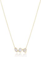 The Lovery Fine Jewelry Lab Grown Diamond Fancy Mix Bezel Necklace