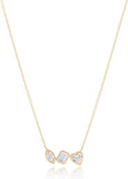 The Lovery Fine Jewelry Lab Grown Diamond Fancy Mix Bezel Necklace