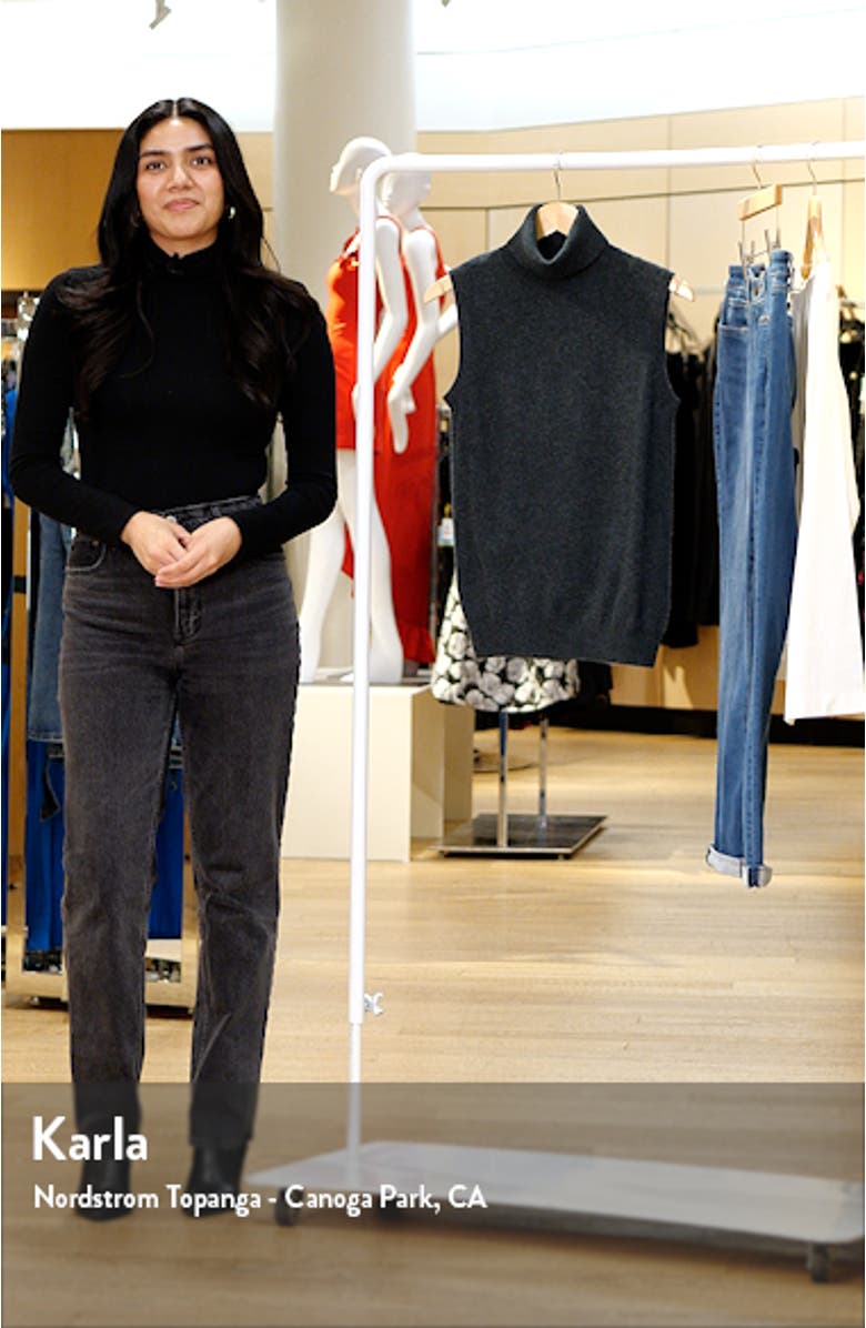 Denis Wool & Cashmere Sleeveless Turtleneck Sweater, sales video thumbnail