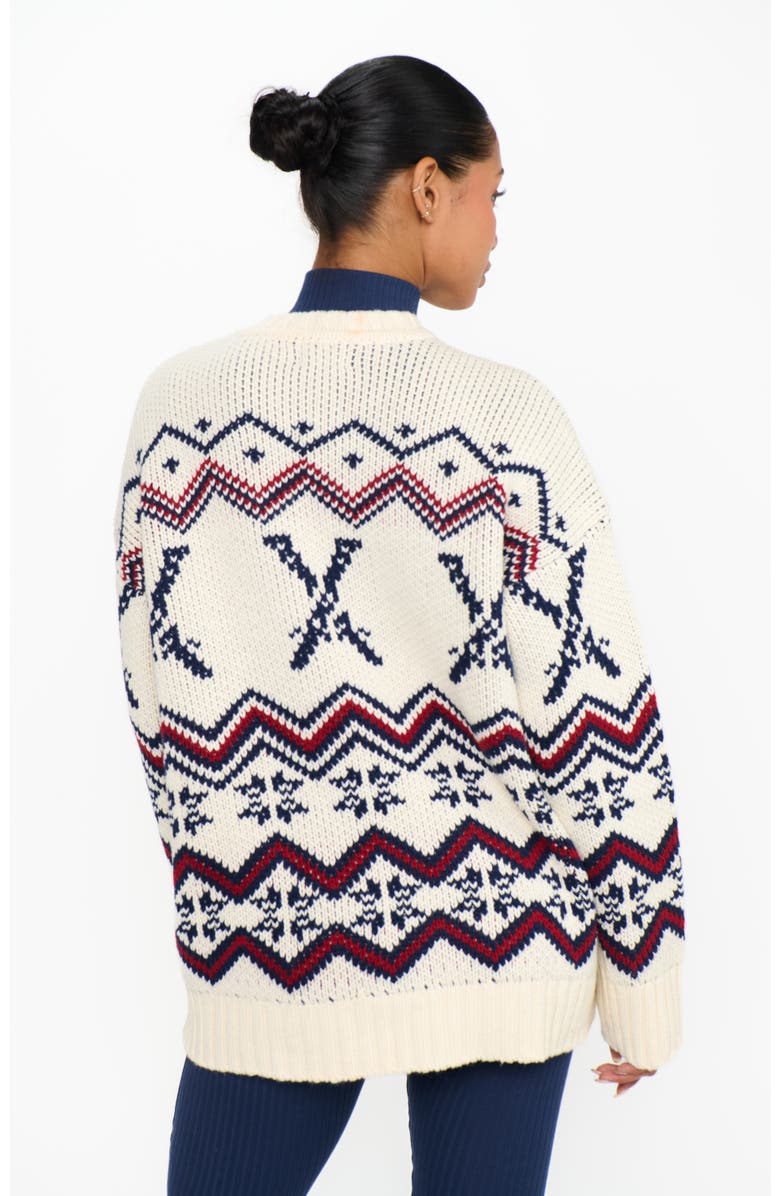Show Me Your Mumu Ski in Sweater, Alternate, color, Cream Ski Knit