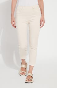 Lysse Toothpick High Waist Released Raw Hem Crop Skinny Jeans