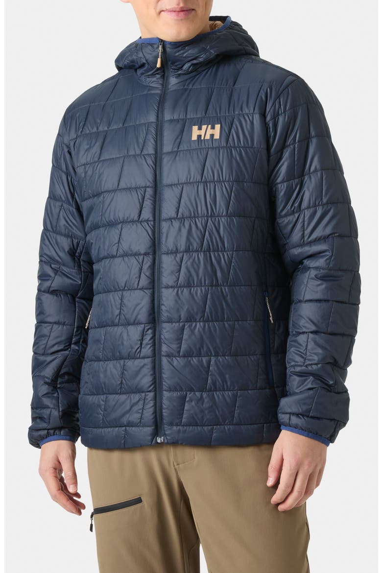 Lifaloft Hooded Insulator Jacket, Main, color, NAVY