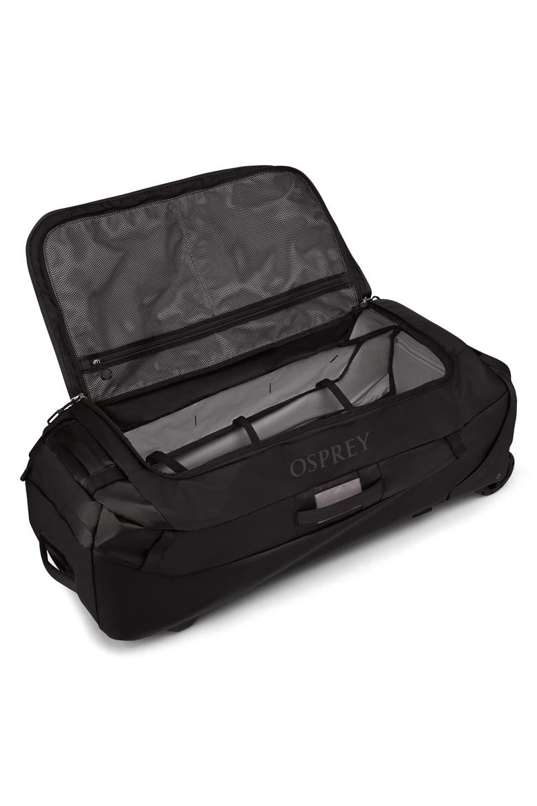 Transporter 120-Liter Duffle Wheeled Luggage, Alternate, color, RAVEN BLACK/BLACK
