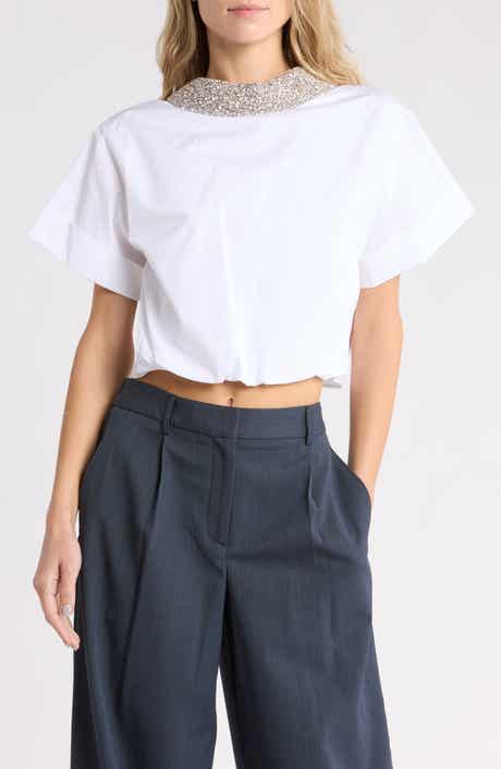 Forever & Always Crystal Collar Top