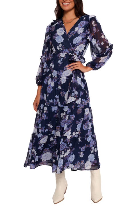 Nordstrom floral wrap dress best sale