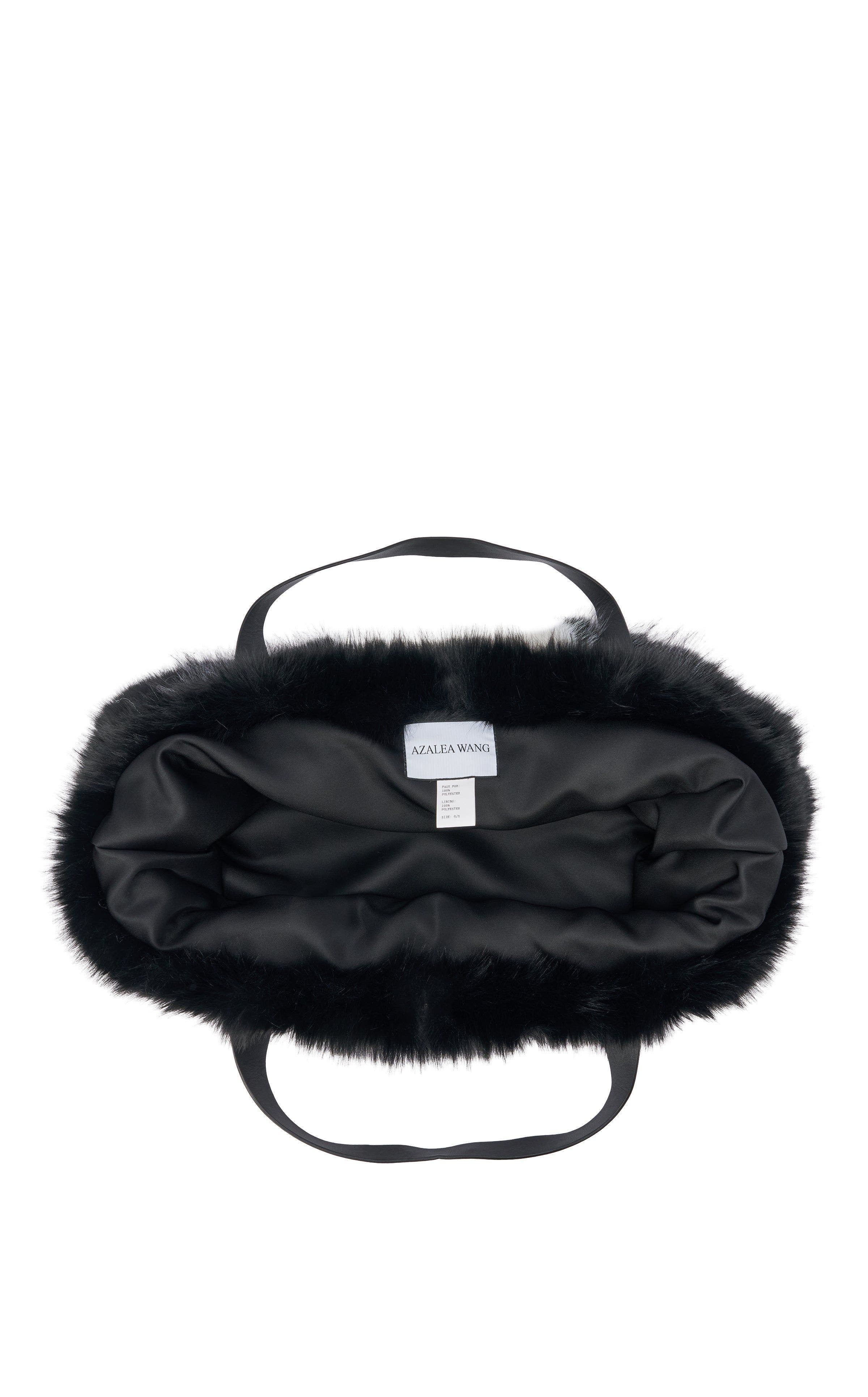 Confidante Faux Fur Handbag, Alternate, color, GREY MULTI