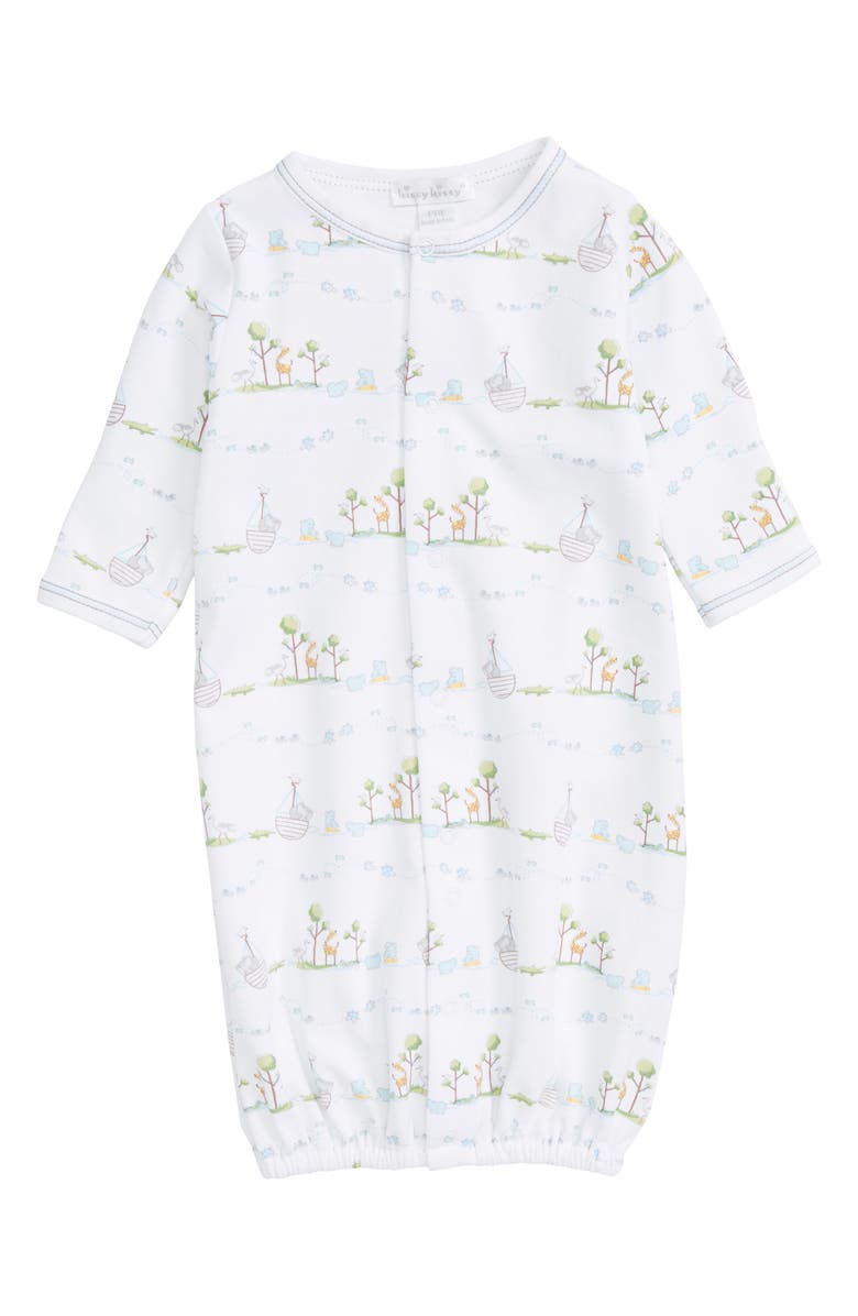 Kissy Kissy Noah Pima Cotton Convertible Gown, Main, color, Light Blue