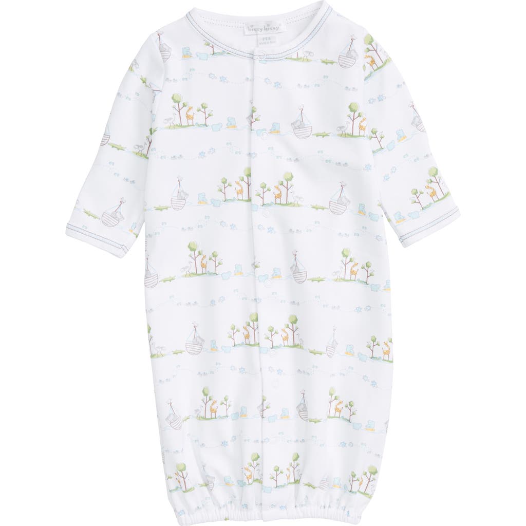 Kissy Kissy Noah Pima Cotton Convertible Gown In White