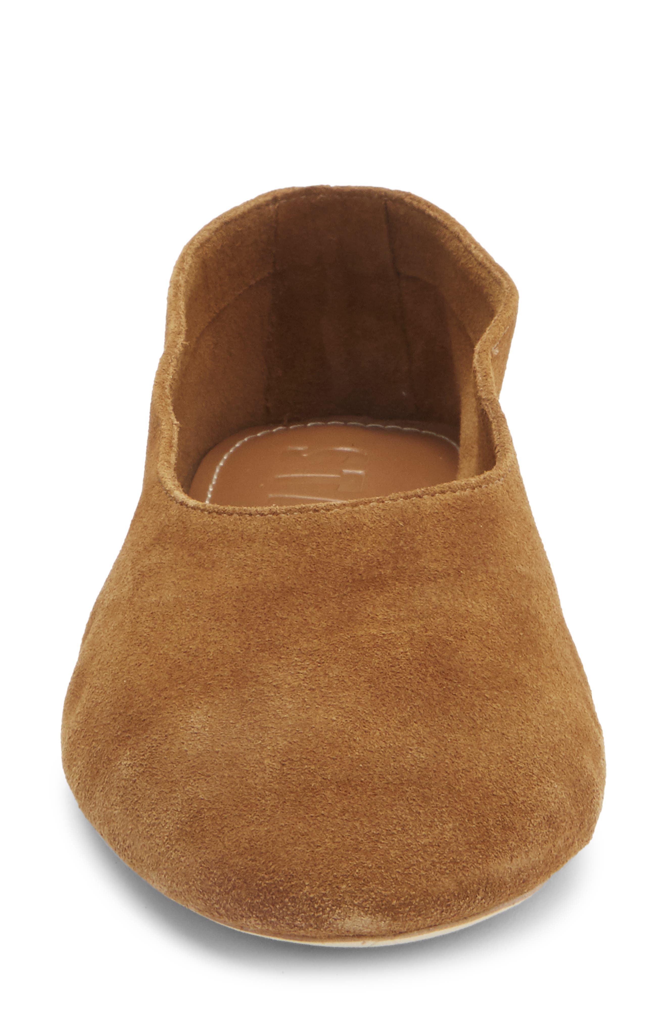 STAUD Alba Ballet Flat, Alternate, color, Tan Leather