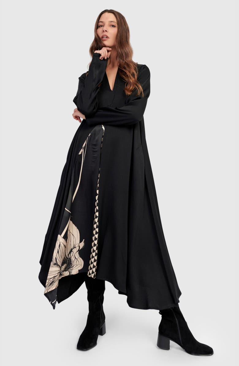 Alembika Baroque Draped Dress, Main, color, Mix