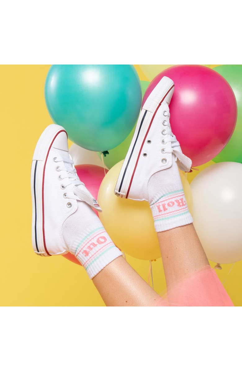 Totalee Gift Roll/Out Socks Cotton White, Alternate, color, White