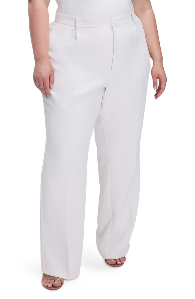 Luxe Suiting Column Wide Leg Trousers