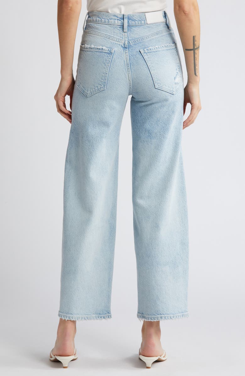 Rails Getty High Waist Distressed Wide Leg Ankle Jeans, Alternate, color, Ocean Breeze Distress