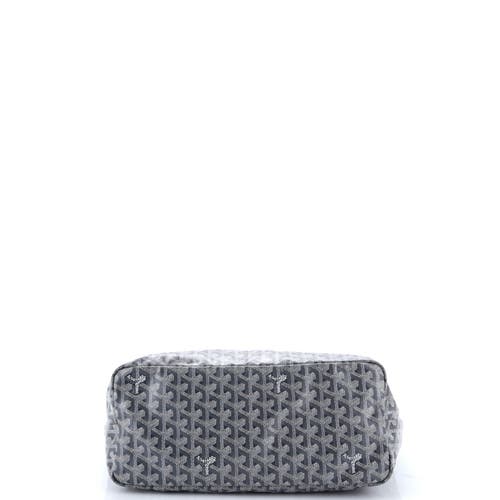 Pre-owned Goyard  Goyard Saint Louis Tote Coated Canvas Pm In Gray