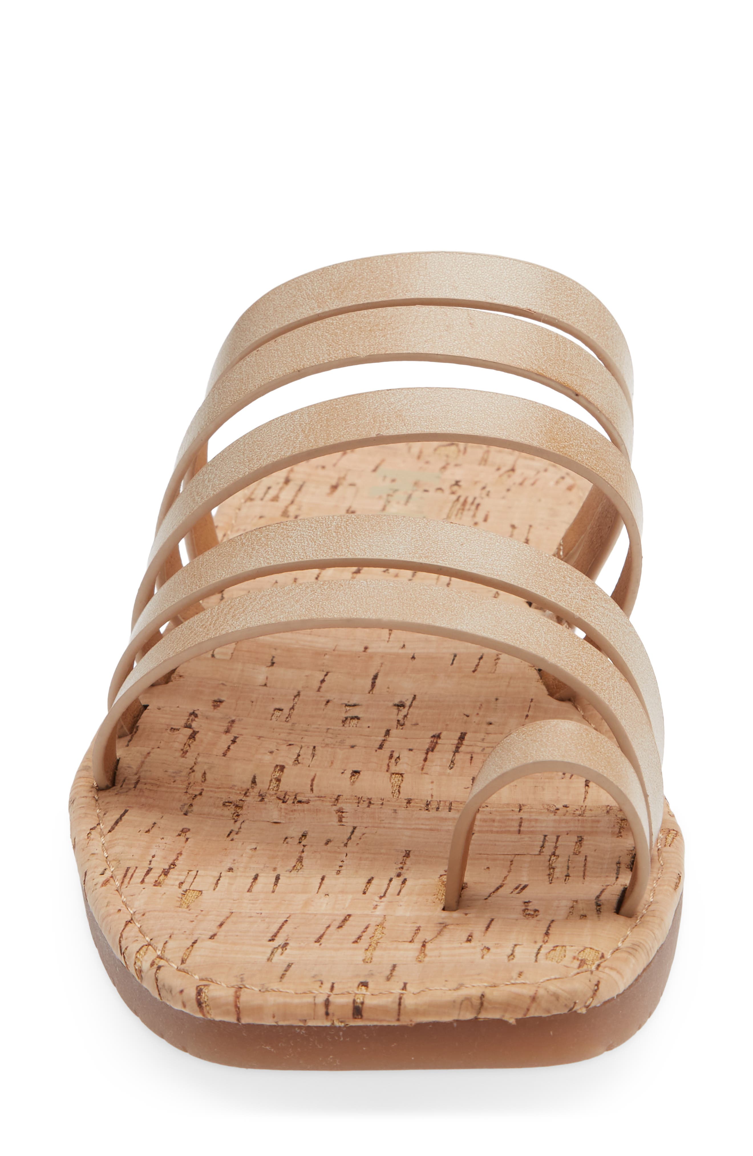 KORKS Marisol Flat Sandal, Alternate, color, Cream